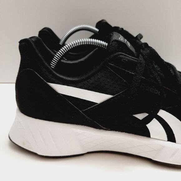 REEBOK / Athletic Running Shoes B&W Mesh Runners GW8702 Sz 8 - Picture 4 of 16